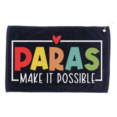 Paras Make It Possible Teacher Paraprofessional Paraeducator Grommeted Golf Towel