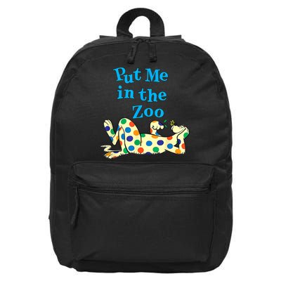 Put Me In The Zoo Costume For Kids 16 in Basic Backpack