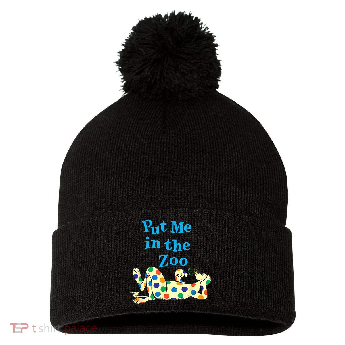 Put Me In The Zoo Costume For Kids Pom Pom 12in Knit Beanie