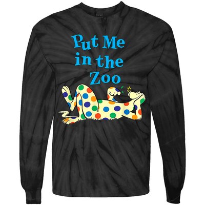 Put Me In The Zoo Costume For Kids Tie-Dye Long Sleeve Shirt