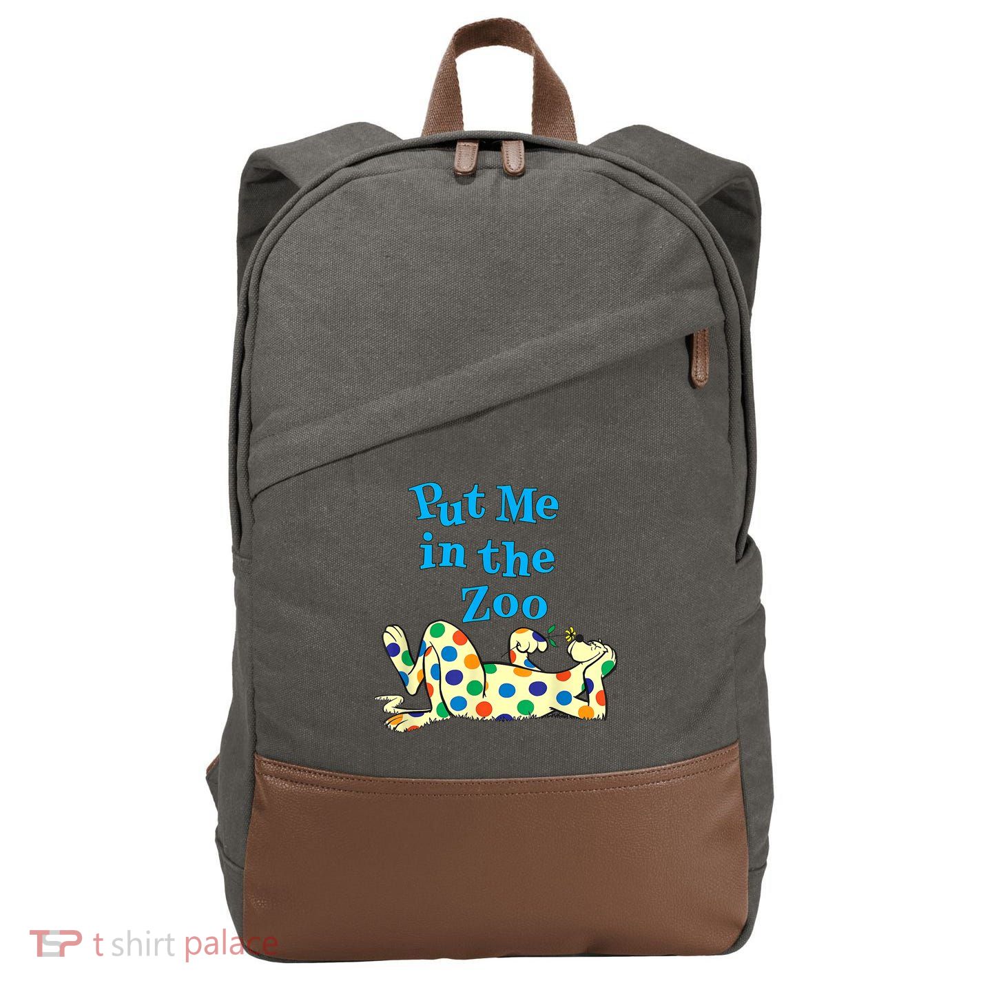 Put Me In The Zoo Costume For Kids Cotton Canvas Backpack