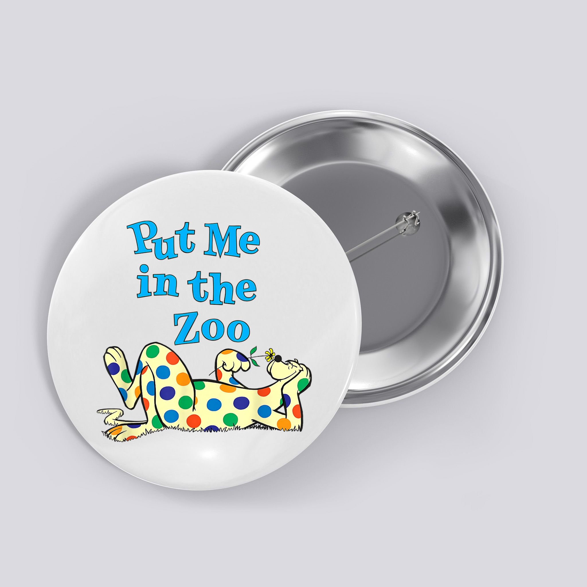 Put Me In The Zoo Costume For Kids Button