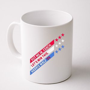 Put Me In Coach Let’S Win This Kamala Harris Walz Waltz 2024 Coffee Mug