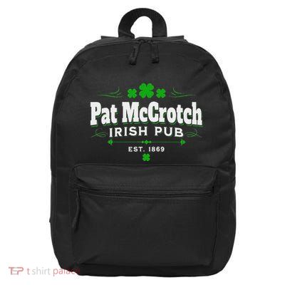 Pat Mccrouch Irish Pub St. Patricks Day 16 in Basic Backpack