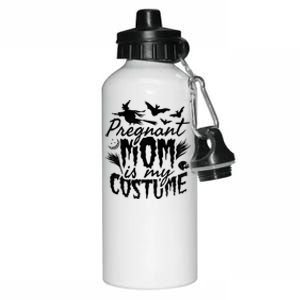 Pregnant Mom Is My Costume Halloween Mother To Be Gift Aluminum Water Bottle