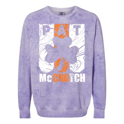 Pat McCrotch Irish Pub Leprechaun Funny St Patricks Day Colorblast Crewneck Sweatshirt