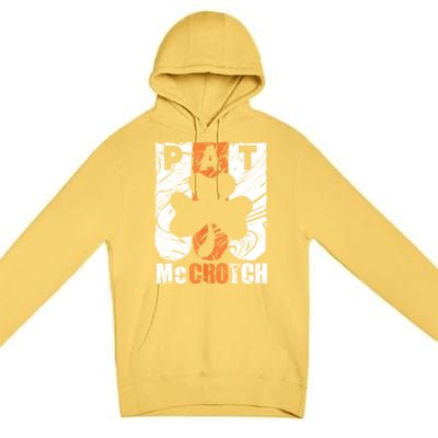 Pat McCrotch Irish Pub Leprechaun Funny St Patricks Day Premium Pullover Hoodie