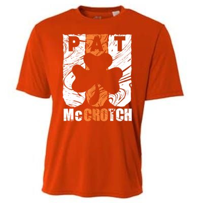 Pat McCrotch Irish Pub Leprechaun Funny St Patricks Day Cooling Performance Crew T-Shirt