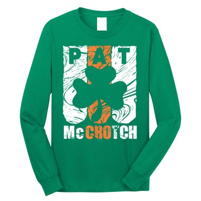 Pat McCrotch Irish Pub Leprechaun Funny St Patricks Day Long Sleeve Shirt