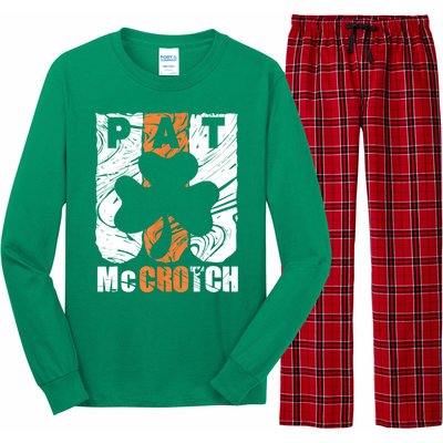 Pat McCrotch Irish Pub Leprechaun Funny St Patricks Day Long Sleeve Pajama Set