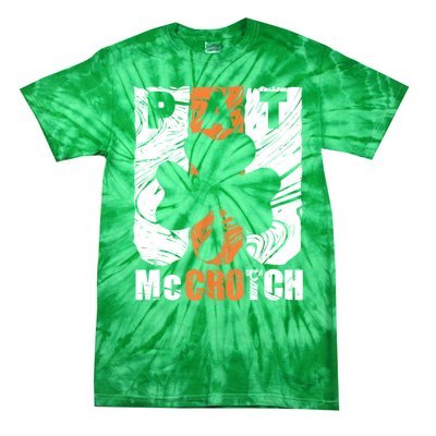 Pat McCrotch Irish Pub Leprechaun Funny St Patricks Day Tie-Dye T-Shirt