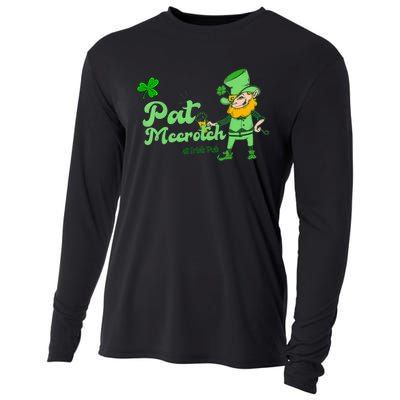 Pat McCrotch Irish Pub Leprechaun Funny St Patricks Day Cooling Performance Long Sleeve Crew