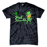 Pat McCrotch Irish Pub Leprechaun Funny St Patricks Day Tie-Dye T-Shirt