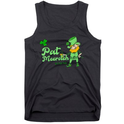 Pat McCrotch Irish Pub Leprechaun Funny St Patricks Day Tank Top