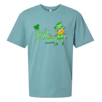 Pat McCrotch Irish Pub Leprechaun Funny St Patricks Day Sueded Cloud Jersey T-Shirt