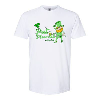 Pat McCrotch Irish Pub Leprechaun Funny St Patricks Day Softstyle CVC T-Shirt