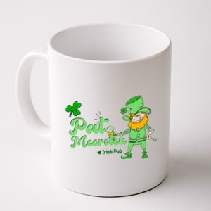 Pat McCrotch Irish Pub Leprechaun Funny St Patricks Day Coffee Mug