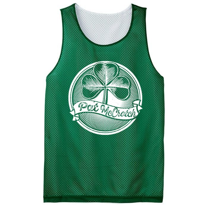 Pat McCrotch Irish Pub Leprechaun Funny St Patricks Day Mesh Reversible Basketball Jersey Tank