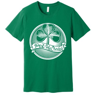 Pat McCrotch Irish Pub Leprechaun Funny St Patricks Day Premium T-Shirt