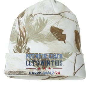 Put Me In Coach Let’S Win This Kamala Harris Walz Waltz 2024 Kati Licensed 12" Camo Beanie