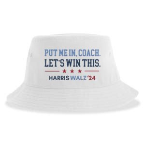 Put Me In Coach Let’S Win This Kamala Harris Walz Waltz 2024 Sustainable Bucket Hat