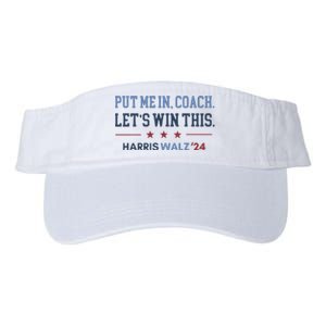 Put Me In Coach Let’S Win This Kamala Harris Walz Waltz 2024 Valucap Bio-Washed Visor