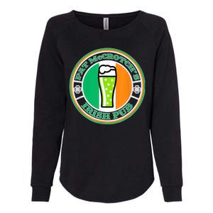 Pat McCrotchs Irish Pub Green Beer St Patricks Womens California Wash Sweatshirt