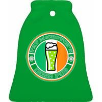 Pat McCrotchs Irish Pub Green Beer St Patricks Ceramic Bell Ornament