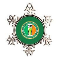 Pat McCrotchs Irish Pub Green Beer St Patricks Metallic Star Ornament