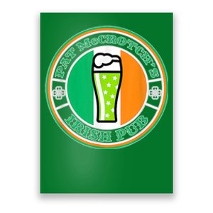 Pat McCrotchs Irish Pub Green Beer St Patricks Poster