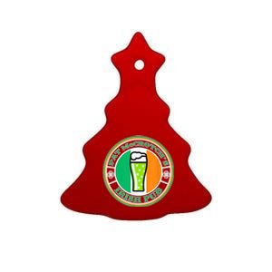 Pat McCrotchs Irish Pub Green Beer St Patricks Ceramic Tree Ornament