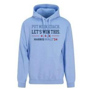 Put Me In Coach Let’S Win This Kamala Harris Walz Waltz 2024 Unisex Surf Hoodie