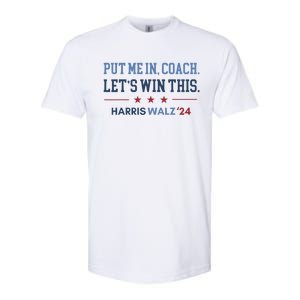 Put Me In Coach Let’S Win This Kamala Harris Walz Waltz 2024 Softstyle CVC T-Shirt