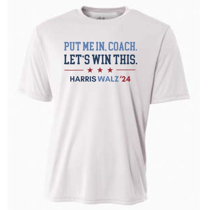 Put Me In Coach Let’S Win This Kamala Harris Walz Waltz 2024 Cooling Performance Crew T-Shirt