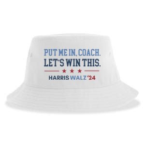 Put Me In Coach Let’S Win This Kamala Harris Walz Waltz 2024 Sustainable Bucket Hat