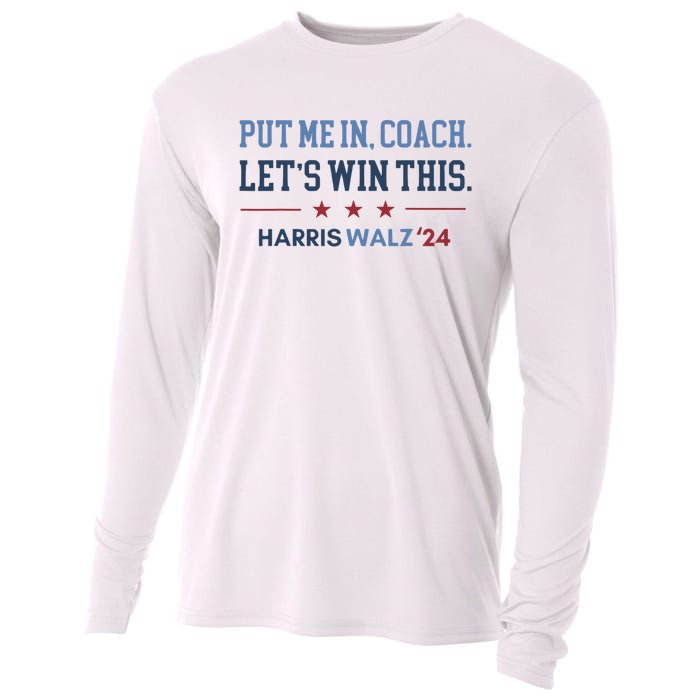 Put Me In Coach Let’S Win This Kamala Harris Walz Waltz 2024 Cooling Performance Long Sleeve Crew