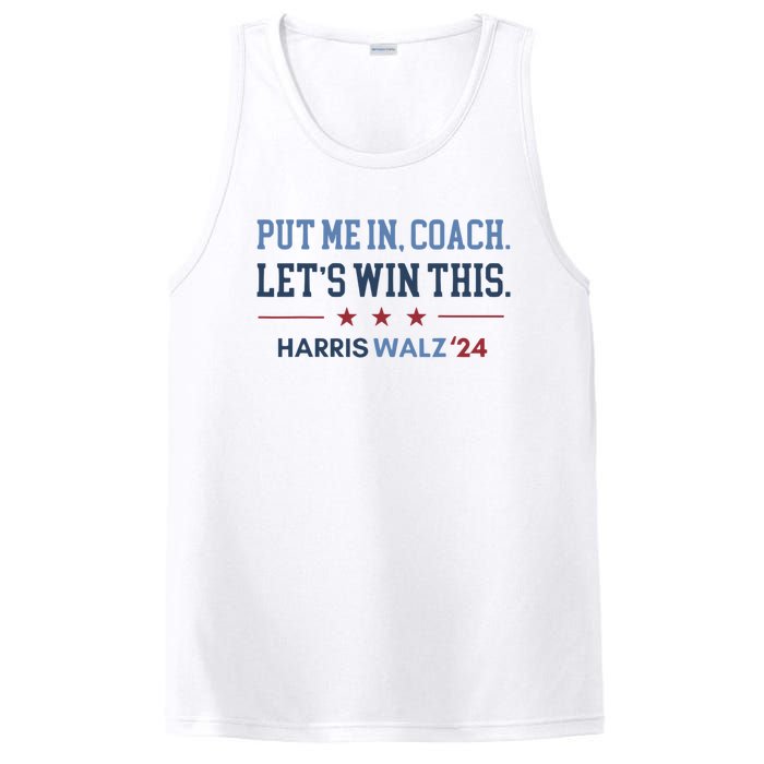 Put Me In Coach Let’S Win This Kamala Harris Walz Waltz 2024 PosiCharge Competitor Tank