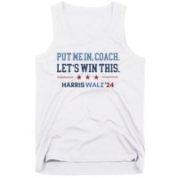 Put Me In Coach Let’S Win This Kamala Harris Walz Waltz 2024 Tank Top