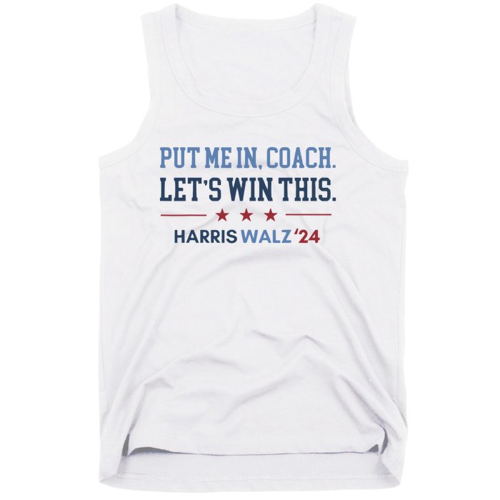 Put Me In Coach Let’S Win This Kamala Harris Walz Waltz 2024 Tank Top