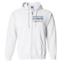 Put Me In Coach Let’S Win This Kamala Harris Walz Waltz 2024 Full Zip Hoodie