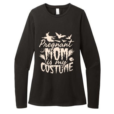 Pregnant Mom Is My Costume Halloween Mother To Be Gift Womens CVC Long Sleeve Shirt