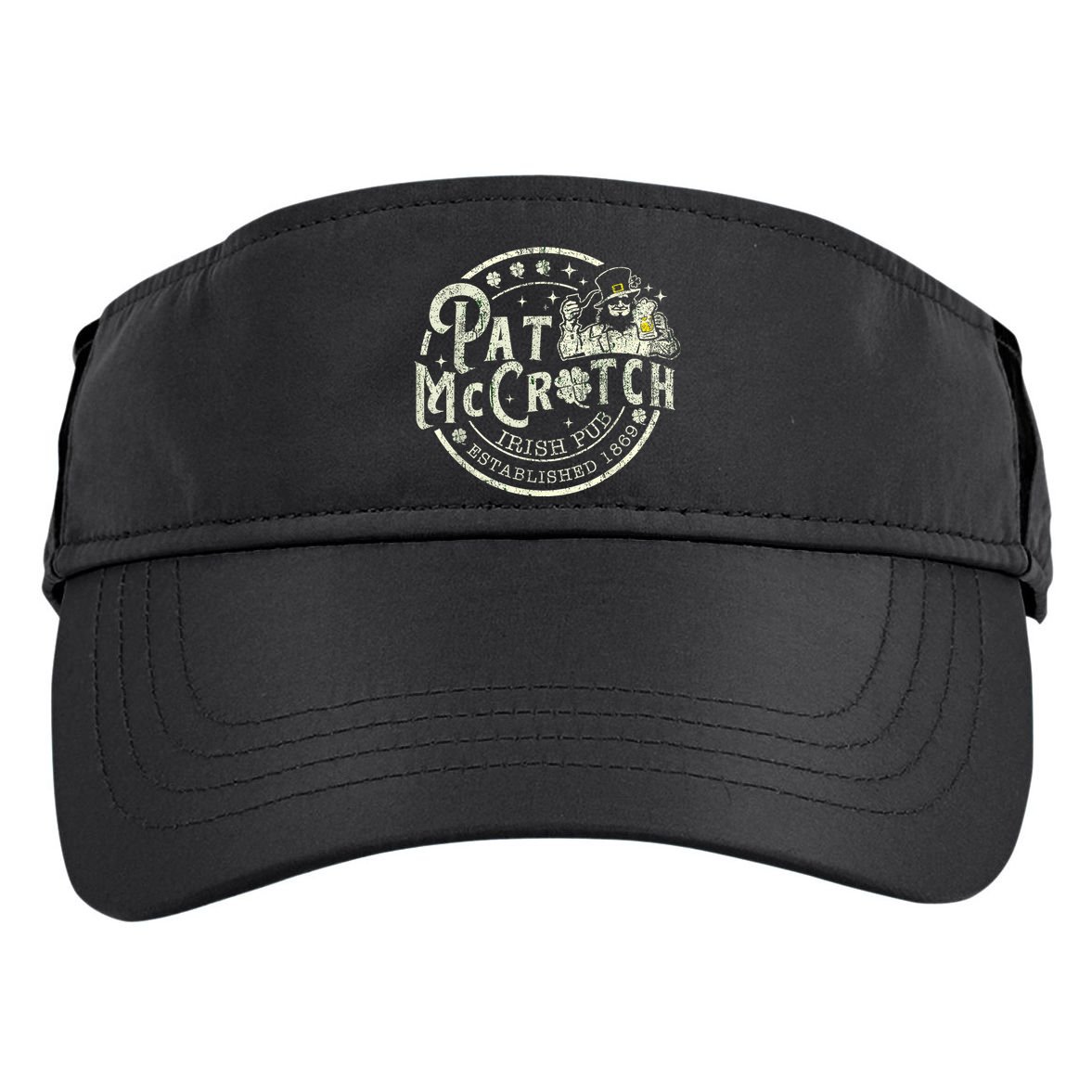Pat Mccrotch Irish Pub Leprechaun Funny St PatrickS Day Adult Drive Performance Visor