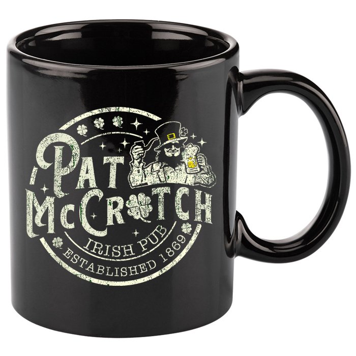 Pat Mccrotch Irish Pub Leprechaun Funny St PatrickS Day 11oz C Handle Ceramic Mug