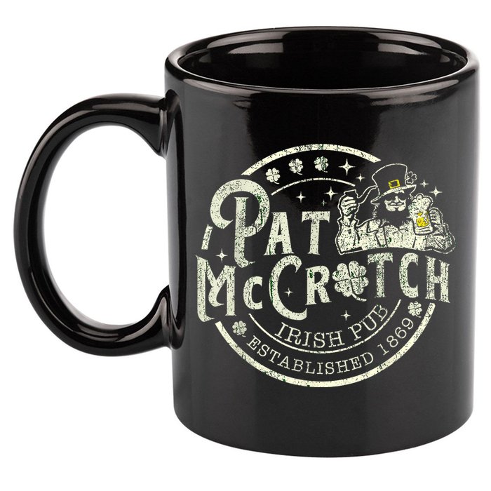 Pat Mccrotch Irish Pub Leprechaun Funny St PatrickS Day 11oz C Handle Ceramic Mug