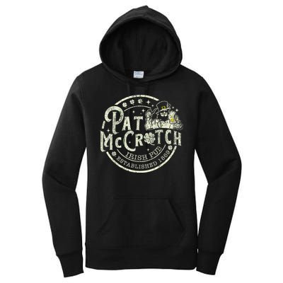 Pat Mccrotch Irish Pub Leprechaun Funny St PatrickS Day Women's Pullover Hoodie