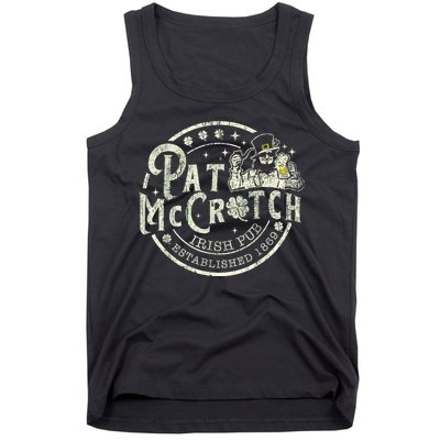 Pat Mccrotch Irish Pub Leprechaun Funny St PatrickS Day Tank Top