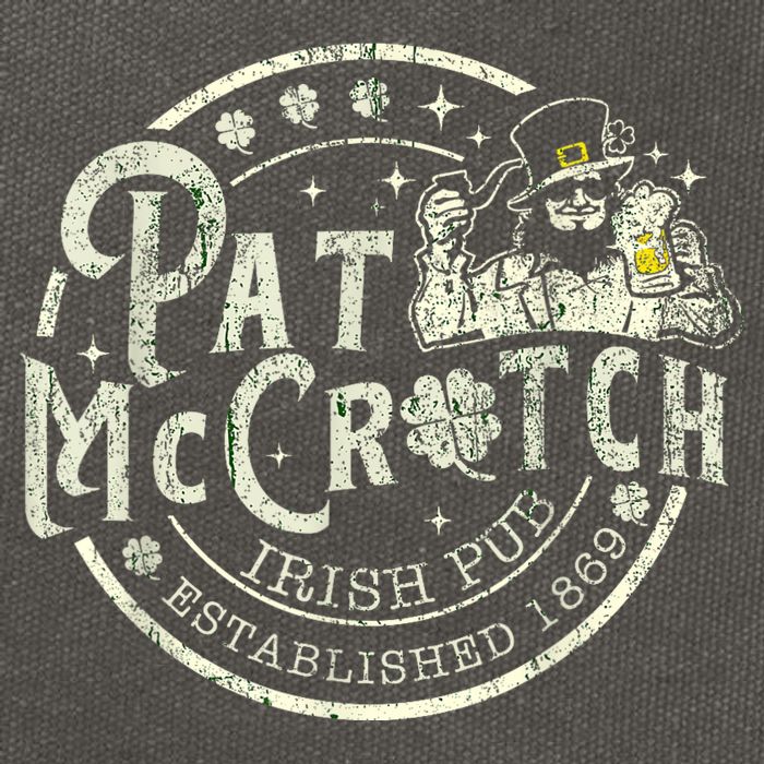 Pat Mccrotch Irish Pub Leprechaun Funny St PatrickS Day Cotton Canvas Backpack