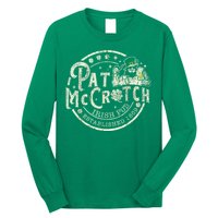 Pat Mccrotch Irish Pub Leprechaun Funny St PatrickS Day Long Sleeve Shirt