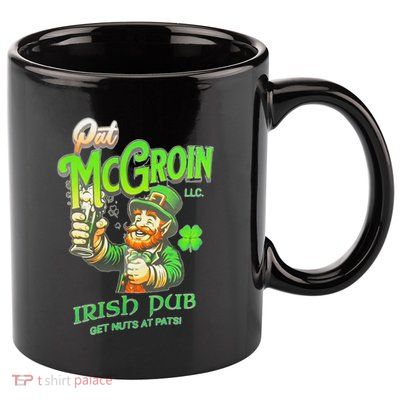 Pat Mcgroin Irish Pub St Patricks Day Dirty Adult Drink 11oz C Handle Ceramic Mug