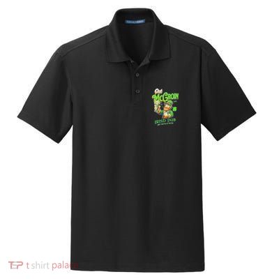 Pat Mcgroin Irish Pub St Patricks Day Dirty Adult Drink Dry Zone Grid Polo